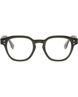 Fendi Eyewear Round Frame Glasses - White