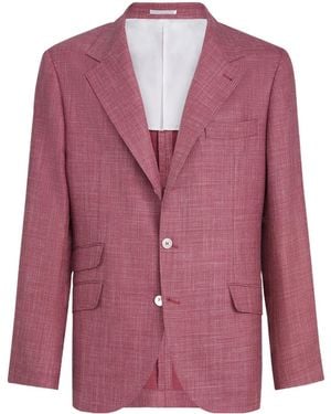 Brunello Cucinelli Single-Breasted Blazer - Pink