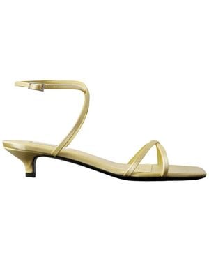 TOTEME Square-Toe High-Heeled Sandals - White