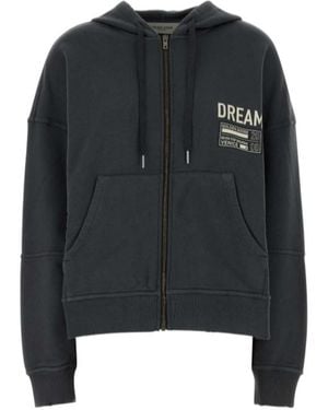 Golden Goose Zip-Up Drawstring Hoodie - Black