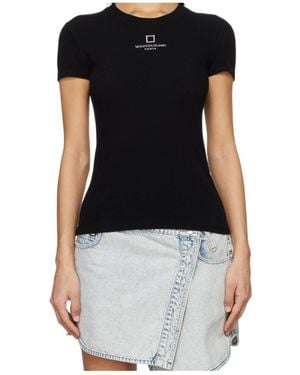 WOOYOUNGMI Embroidered T-Shirt - Black