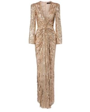Jenny Packham Darcy Embellished Gown - Natural