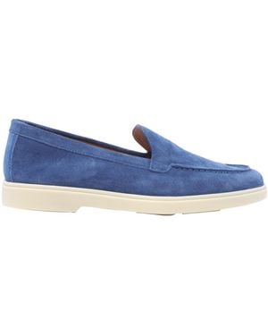 Santoni Logo Moulded Loafers - Blue