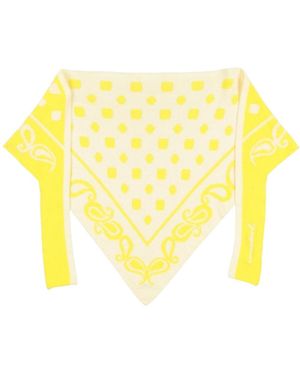 Jacquemus Two-Tone Knitted Tie - Yellow