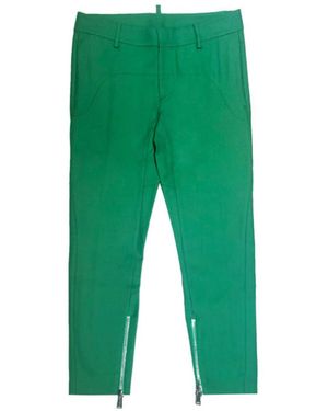 DSquared² Logo Tapered Casual Trousers - Green