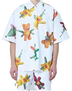 Walter Van Beirendonck Star Pattern Shirt - Blue