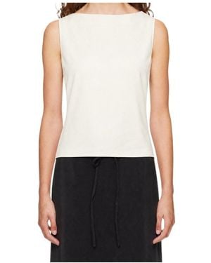 Loulou de Saison Ani Cowl-Back Blouse - White