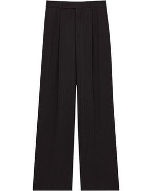 Saint Laurent Fluid Trousers - Black