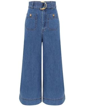 Zimmermann Wide-Leg Jeans - Blue