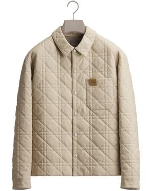 Dior Homme Cannage Logo Patch Overshirt - Natural