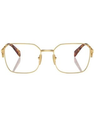 Prada Eyewear Square Frame Glasses - Natural