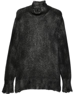 Avant Toi Long-Sleeved Turtleneck Jumper - Black