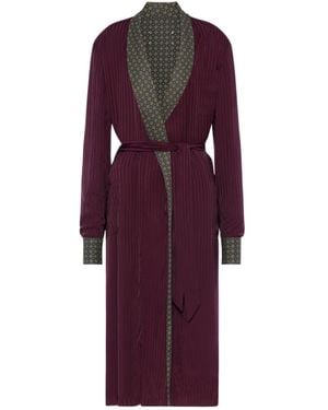 Maison Margiela Reversible Robe De Chambre Coat - Purple