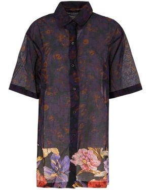 Dries Van Noten Short Sleeve Shirt - Blue