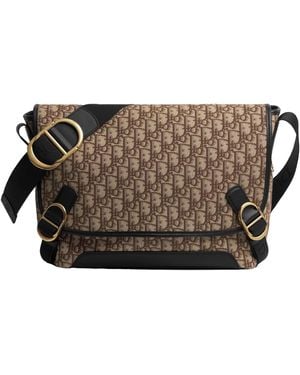 Dior Medium Jett Messenger Bag With Flap - Brown