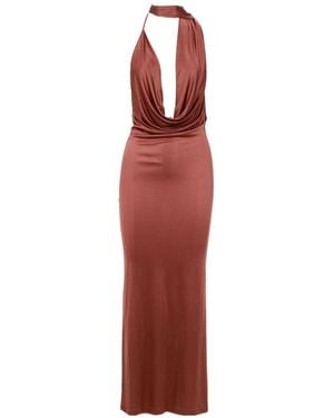 Amazuìn V-Neck Dress - Red