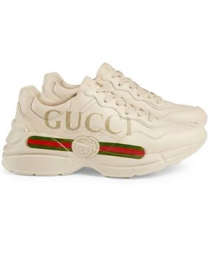 Gucci Rhyton Trainers - White