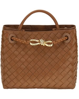 Bottega Veneta Andiamo Shoulder Bag - Brown