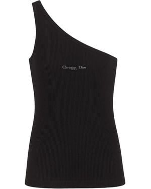 Dior Asymmetric Tank Top - Black