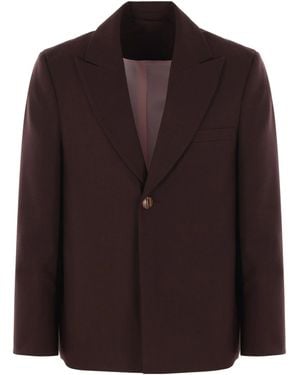 Séfr Peak-Lapels Blazer - Brown