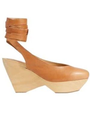 Isabel Marant Small Size Round Toe High Heel Court Shoes - White