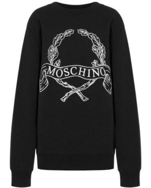 Moschino Crew Neck Sweatshirt - Black