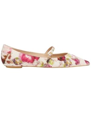 Stuart Weitzman Emilia Mary Jane Flat - Pink