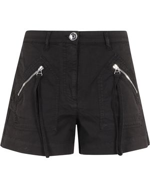 Pinko Pockets And Zip Shorts - Black
