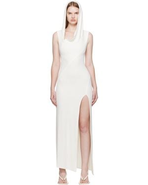 Mugler Hooded Sleeveless Maxi Dress - Black