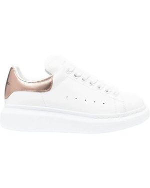 McQueen Lace-Up Sneakers - White