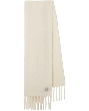 TOTEME Alpaca And Wool-Blend Scarf - White