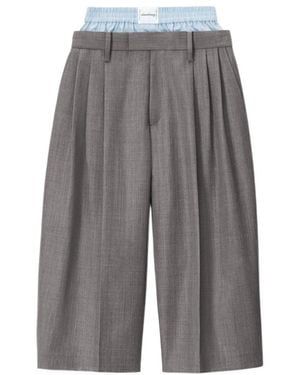 Alexander Wang Layered Tailored Culottes - Gray