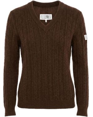 MM6 by Maison Margiela Solid-Color Jumper - Brown