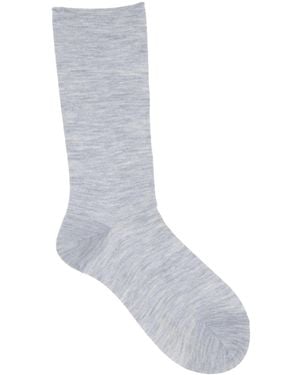Brunello Cucinelli Solid Color Socks - White