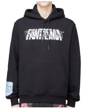 McQ Fantasma Slogan Print Hoodie - Black