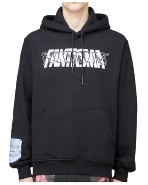 McQ Fantasma Slogan Print Hoodie - Black