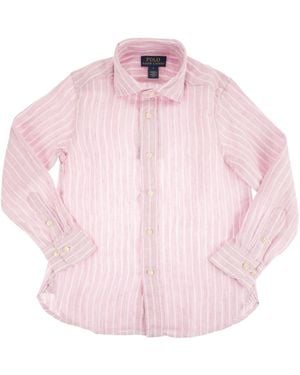 Ralph Lauren ポロ ラルフローレン キッズ ストライプシャツ - Pink