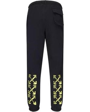Off-White c/o Virgil Abloh Logo Printed Joggers - Blue