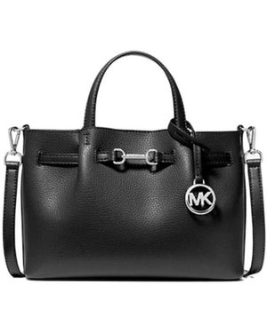 Michael Kors Carson Small Pebbled Leather Satchel - Black