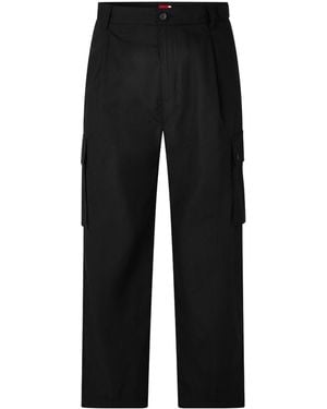 BOSS Wide-Leg Utility Pants - Black