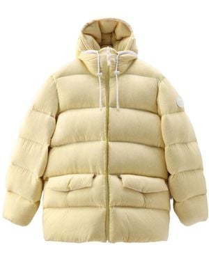 Woolrich Tie-Dye Effect Padded Coat - Natural
