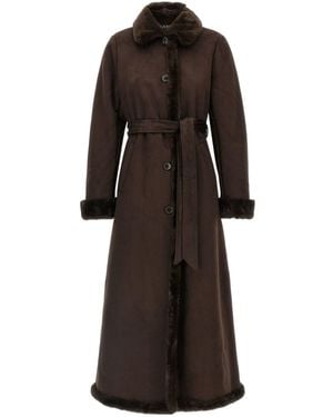 Ralph Lauren Lauren Shea Belted Long Coat - Brown