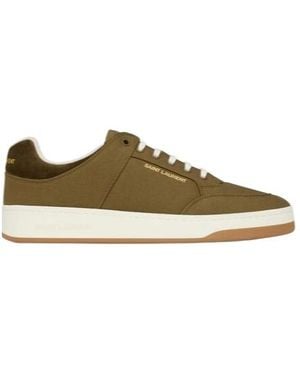 Saint Laurent Sl/61 Lace-Up Trainers - Brown