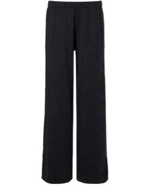 Lisa Yang Aina Cotton And Cashmere Wide-Leg Trousers - Black