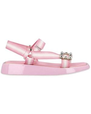 Roger Vivier Buckle Open-Toe Sandals - Pink