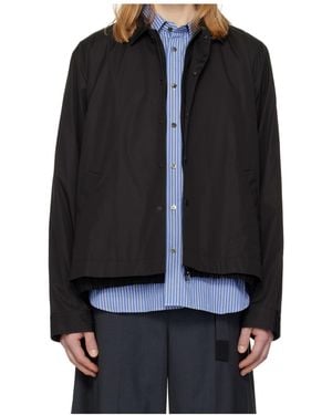 Sacai Collared Casual Jacket - Black