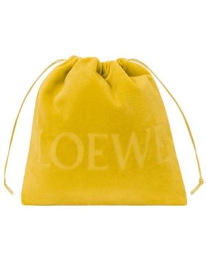 Loewe Medium Drawstring Pouch - Yellow