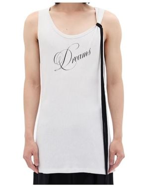 Ann Demeulemeester Dreams Strap Tank Top - Grey