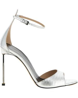 Tom Ford 105Mm Tejus Buckle Sandal - White