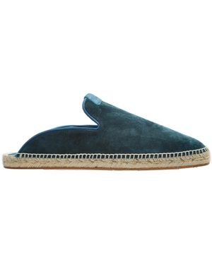 Lanvin Round Toe Slip-On Espadrilles - Blue